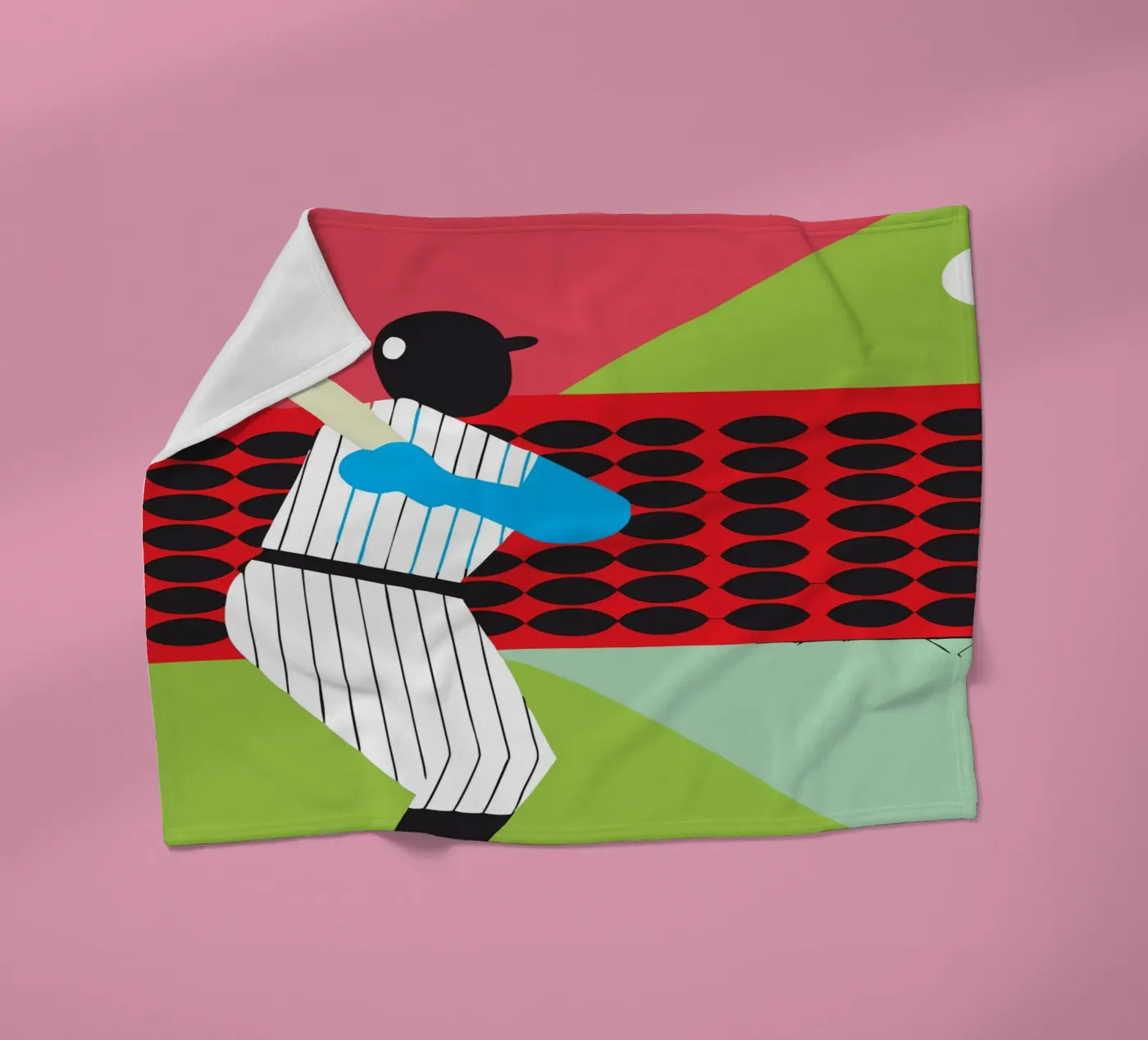 Playing Baseball Fleecedecke von LOOK DIFFERENT