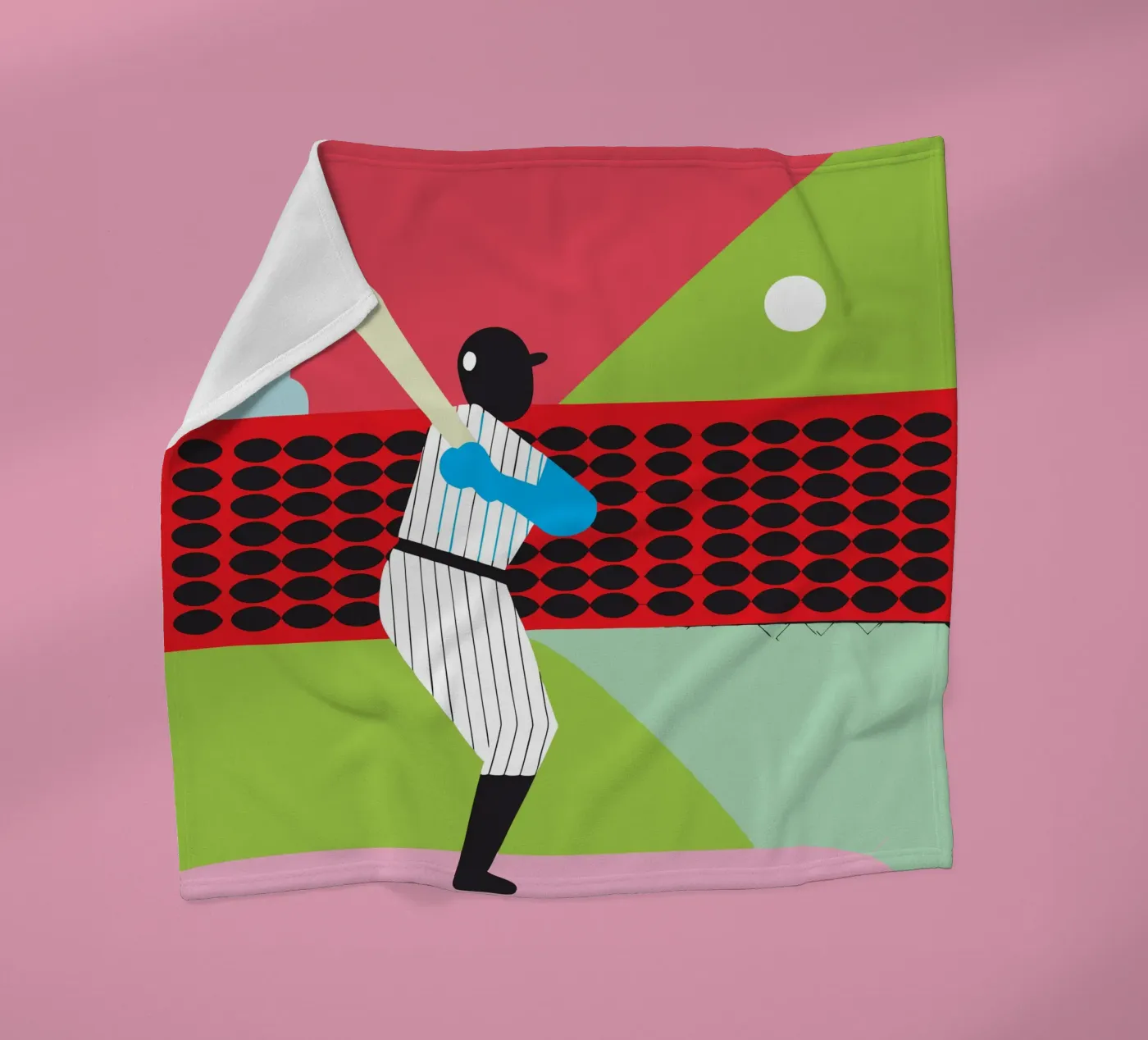 Playing Baseball Fleecedecke von LOOK DIFFERENT