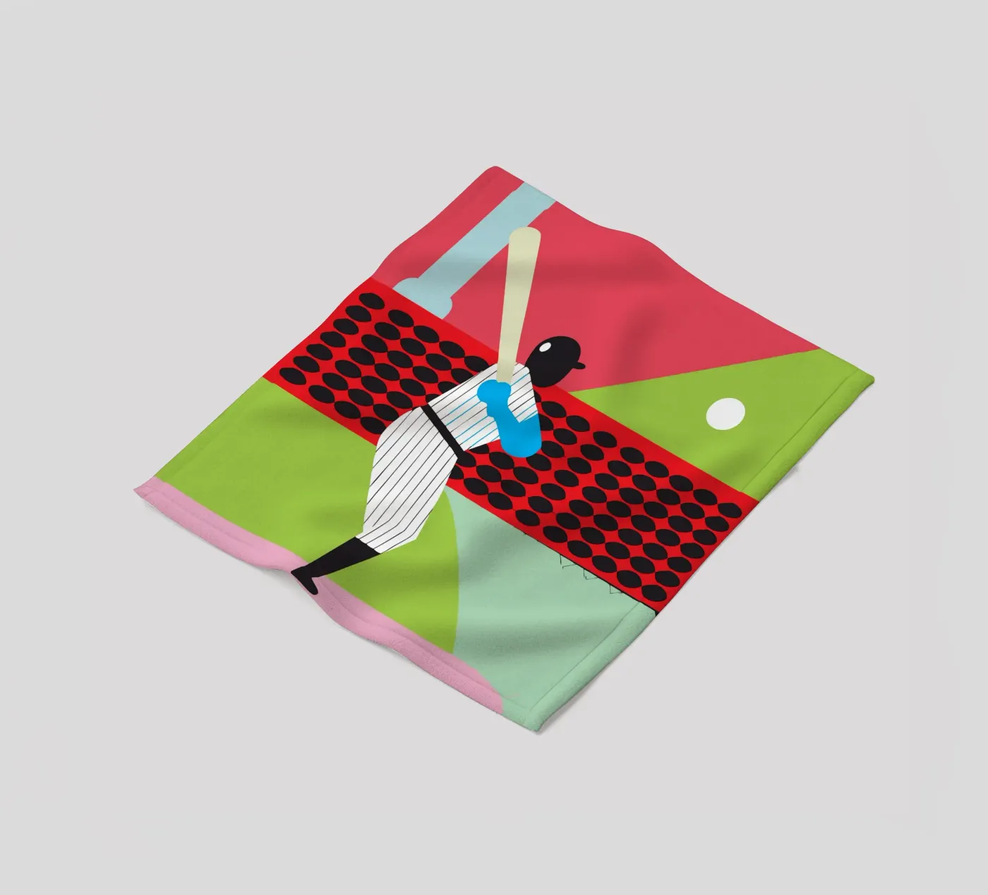 Playing Baseball Fleecedecke von LOOK DIFFERENT