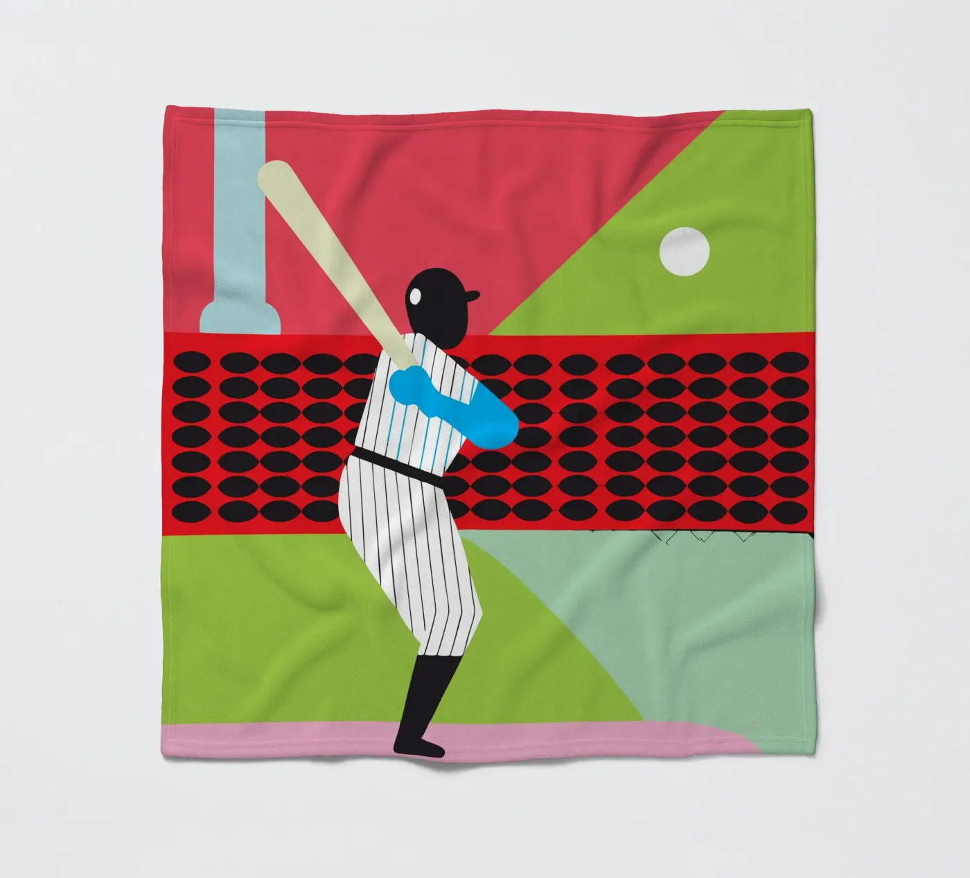 Playing Baseball Fleecedecke von LOOK DIFFERENT