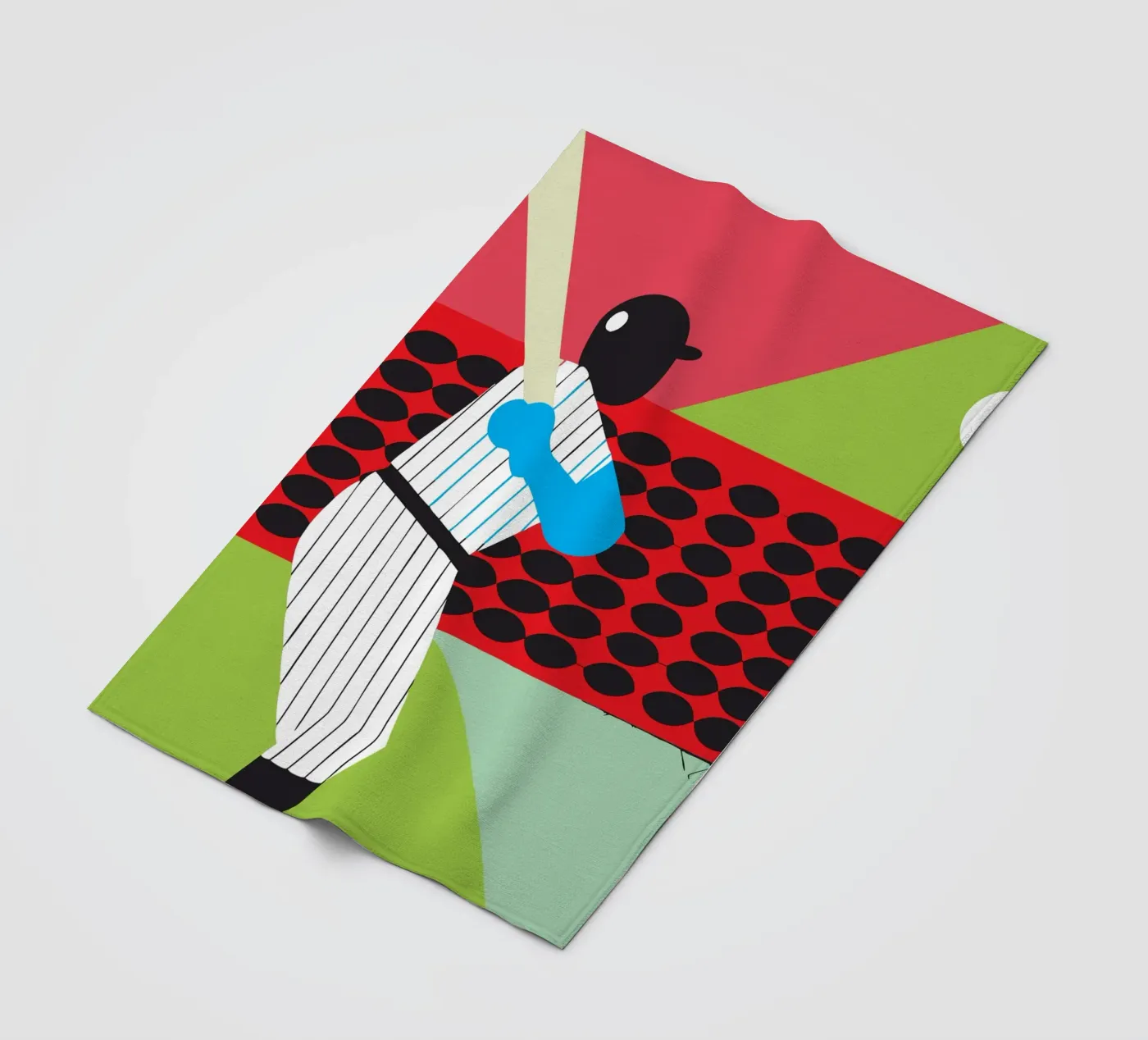 Playing Baseball Fleecedecke von LOOK DIFFERENT