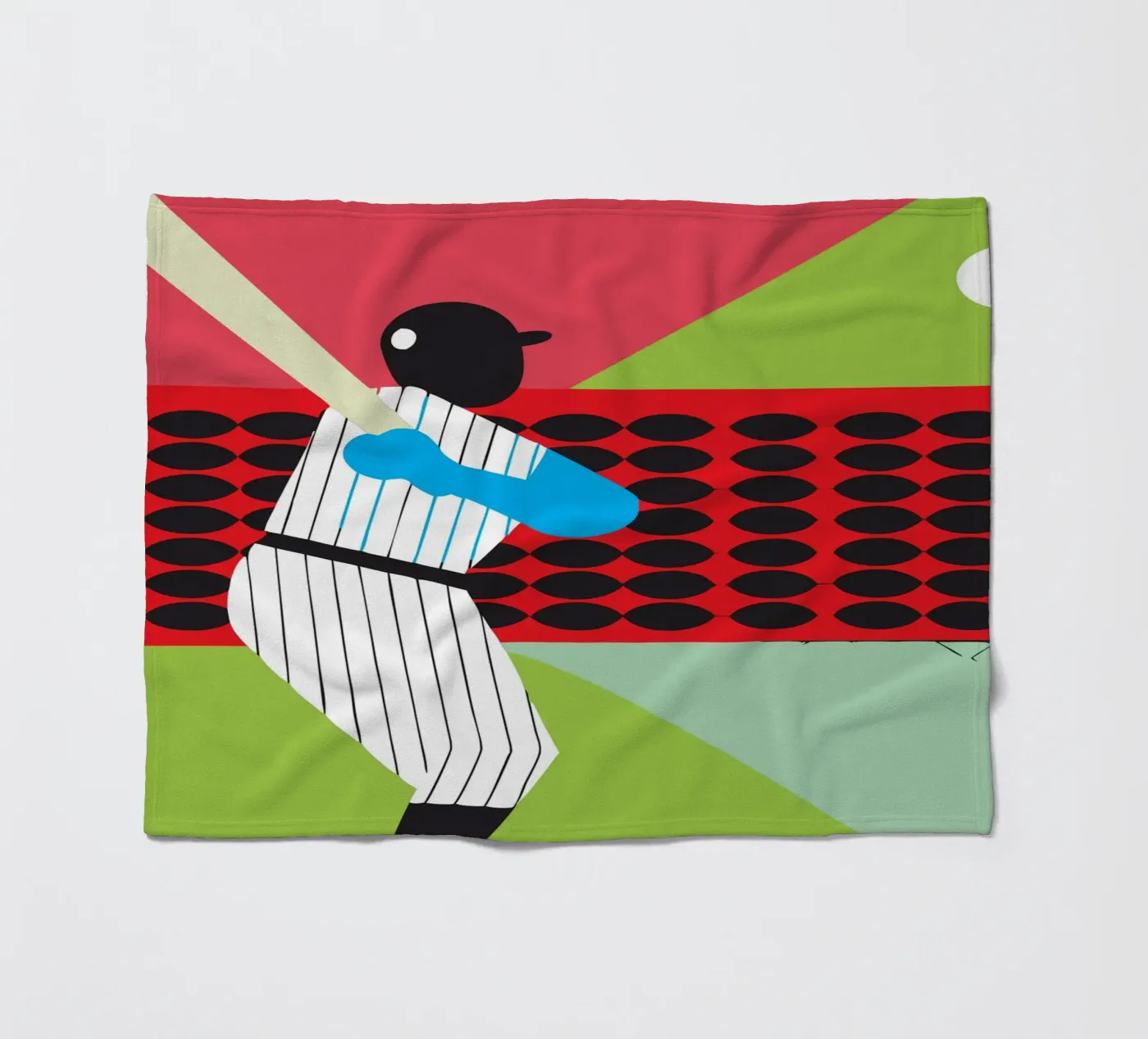Playing Baseball Fleecedecke von LOOK DIFFERENT