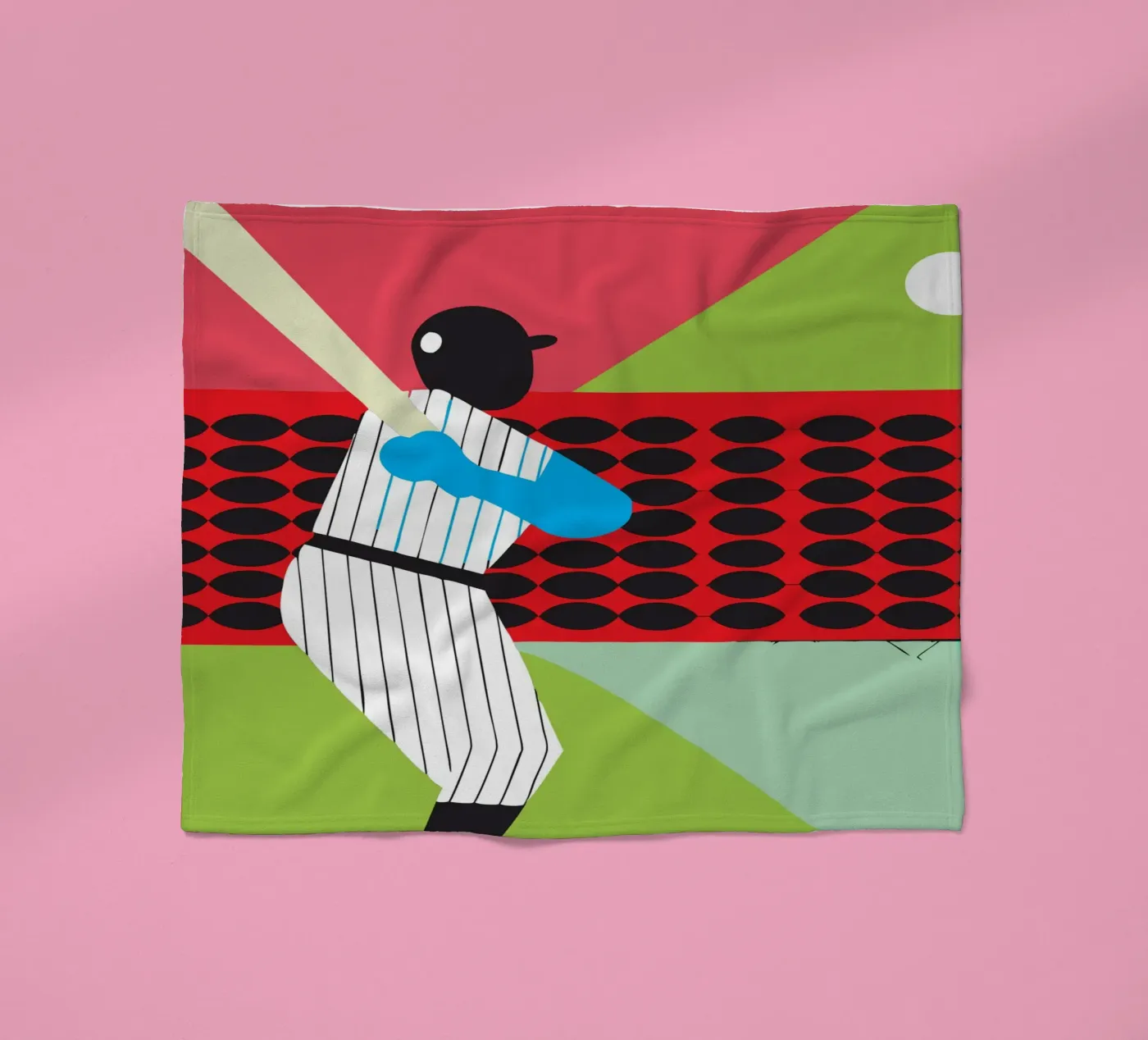 Playing Baseball Fleecedecke von LOOK DIFFERENT