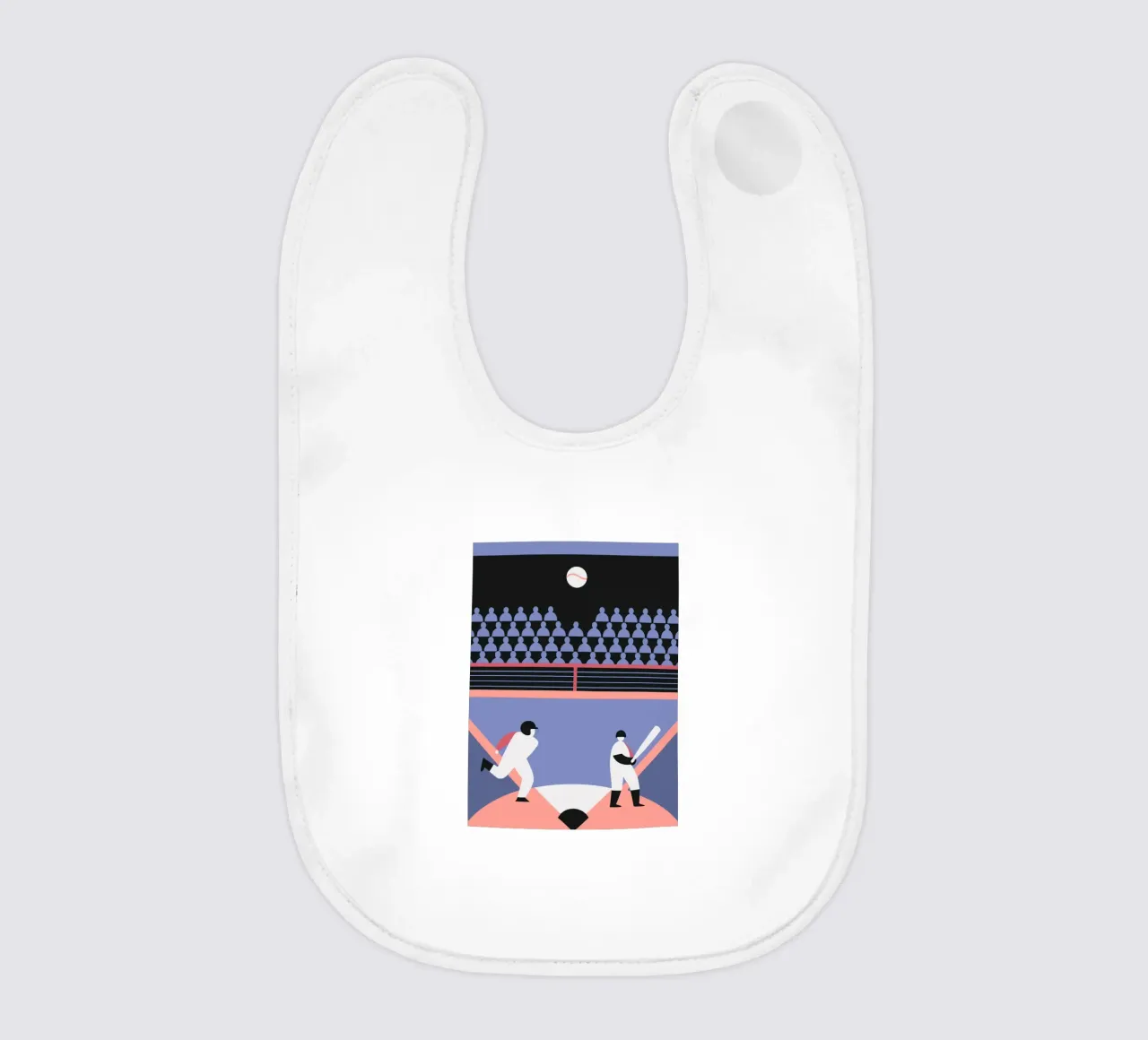 Playing Baseball bavaglino da LOOK DIFFERENT