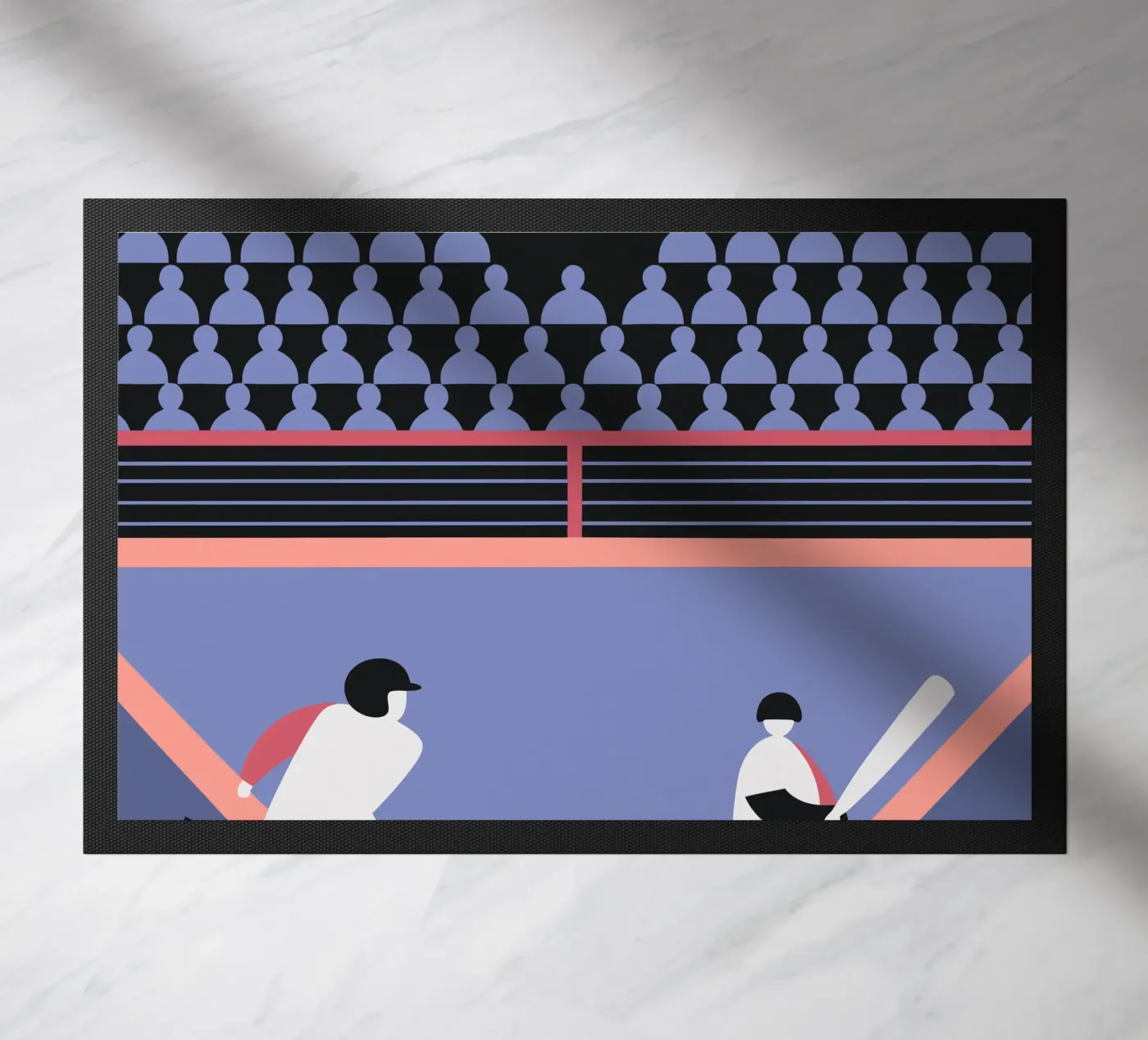 Playing Baseball doormat by LOOK DIFFERENT