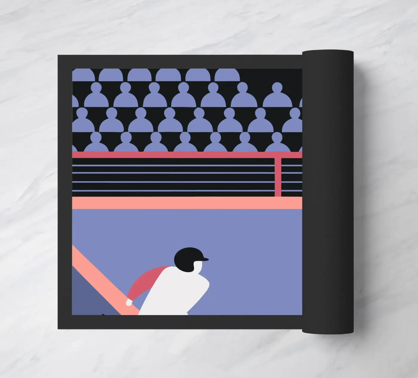 Playing Baseball doormat by LOOK DIFFERENT