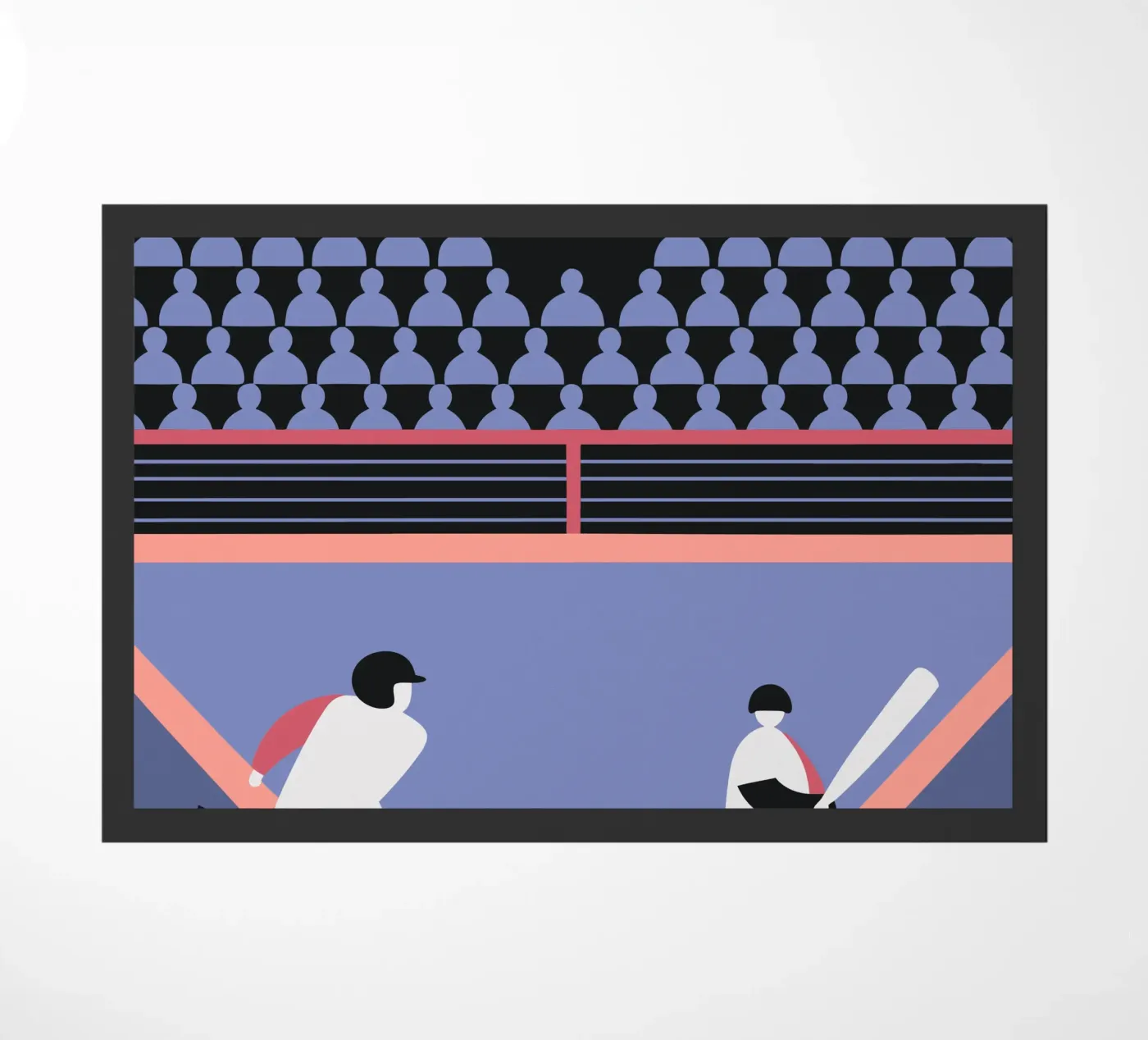 Playing Baseball doormat by LOOK DIFFERENT