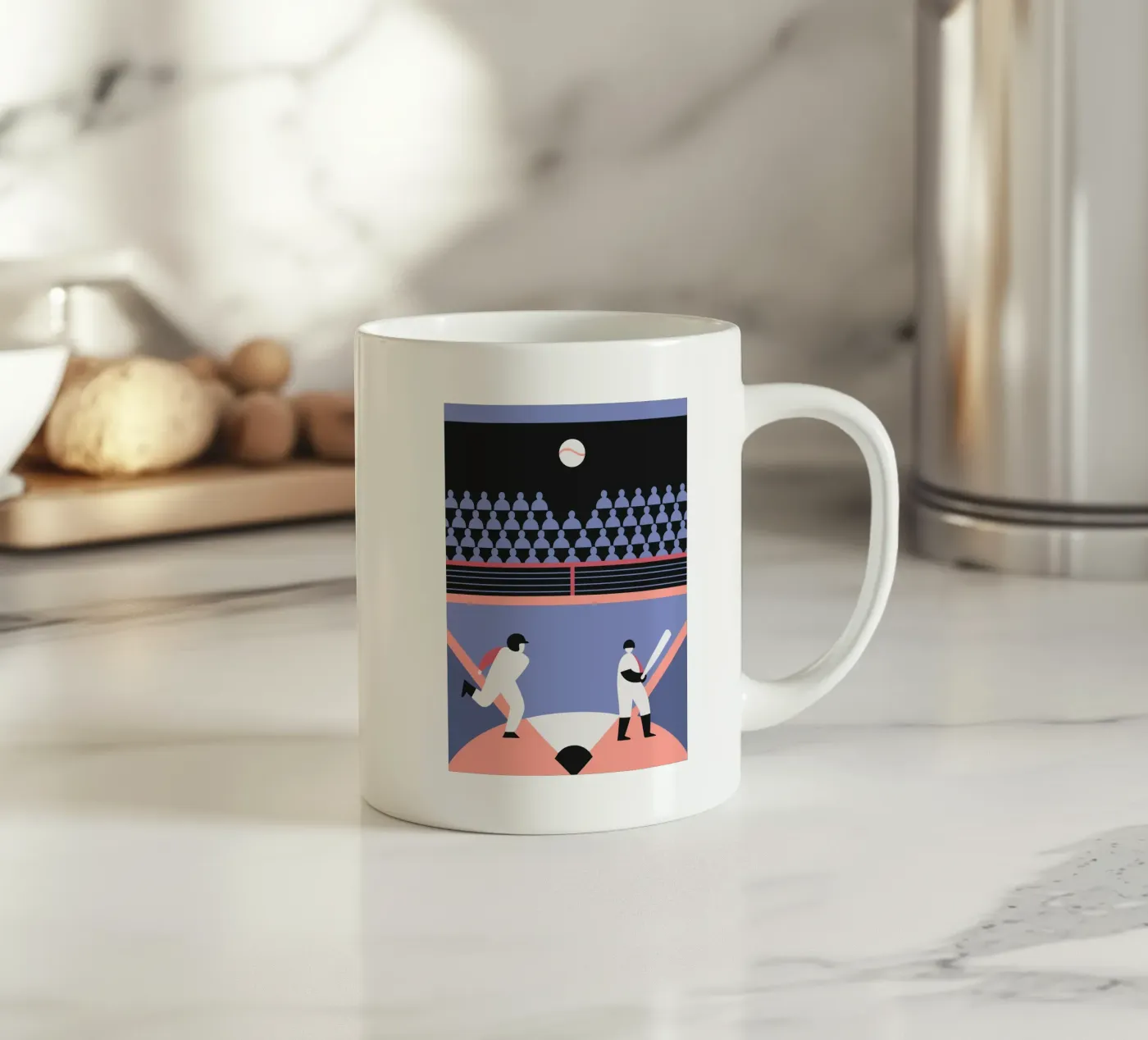 Playing Baseball ceramic mug by LOOK DIFFERENT