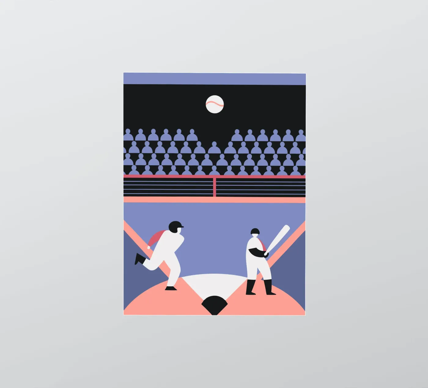 Playing Baseball sticker by LOOK DIFFERENT