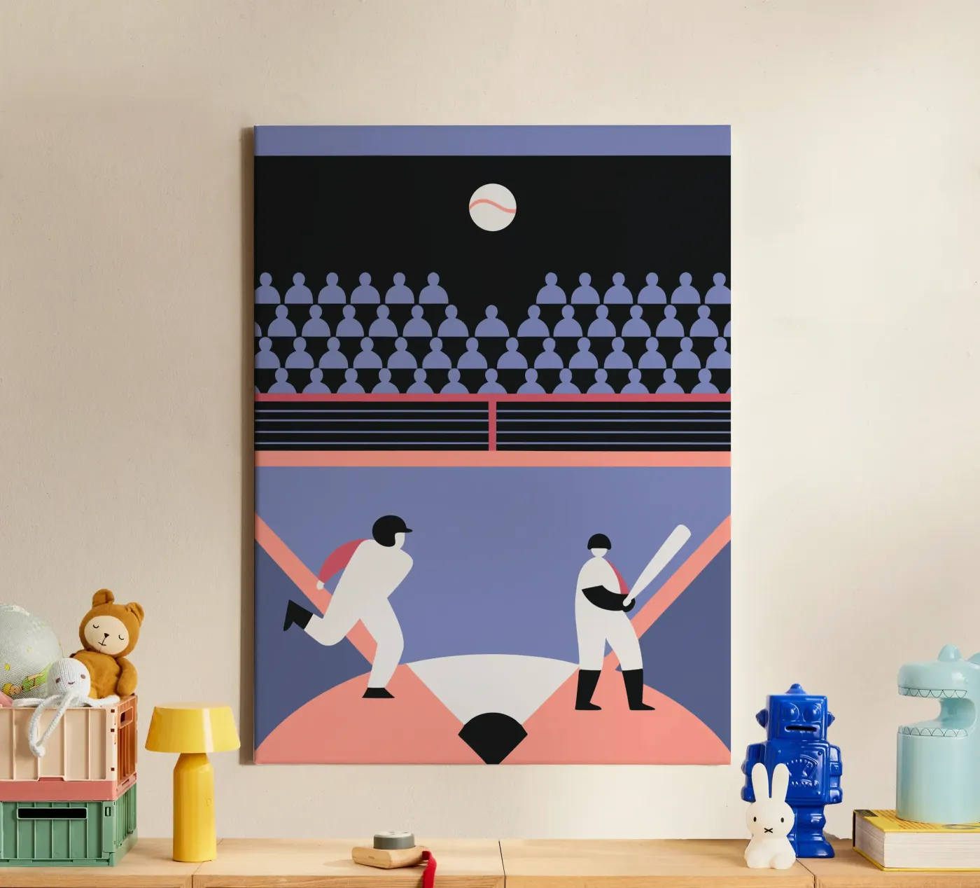 Playing Baseball canvas by LOOK DIFFERENT