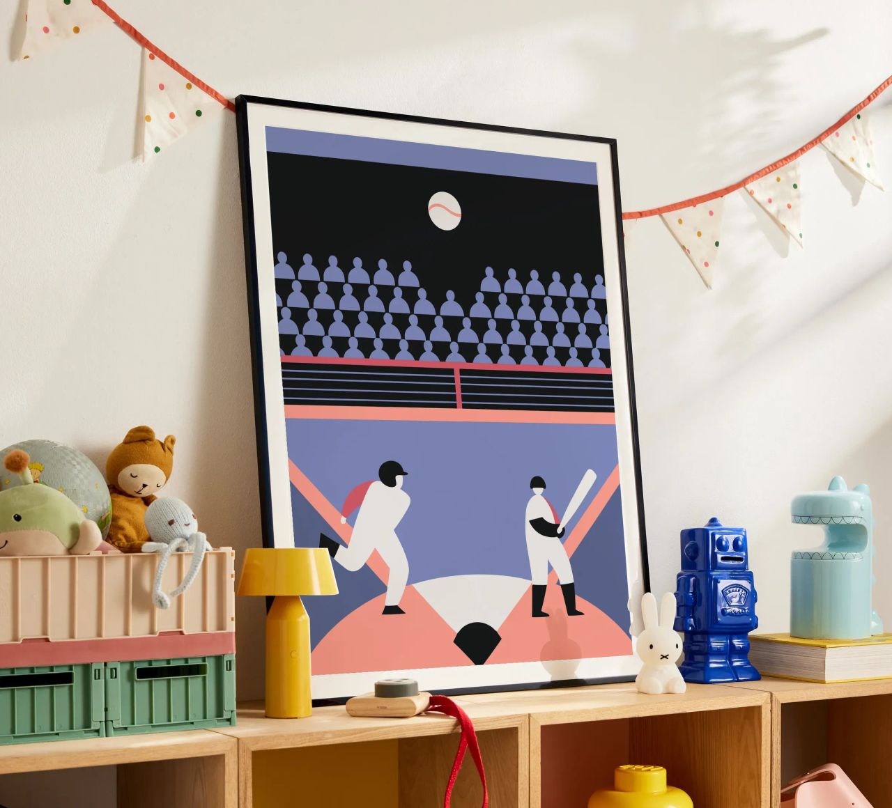 Playing Baseball poster by LOOK DIFFERENT