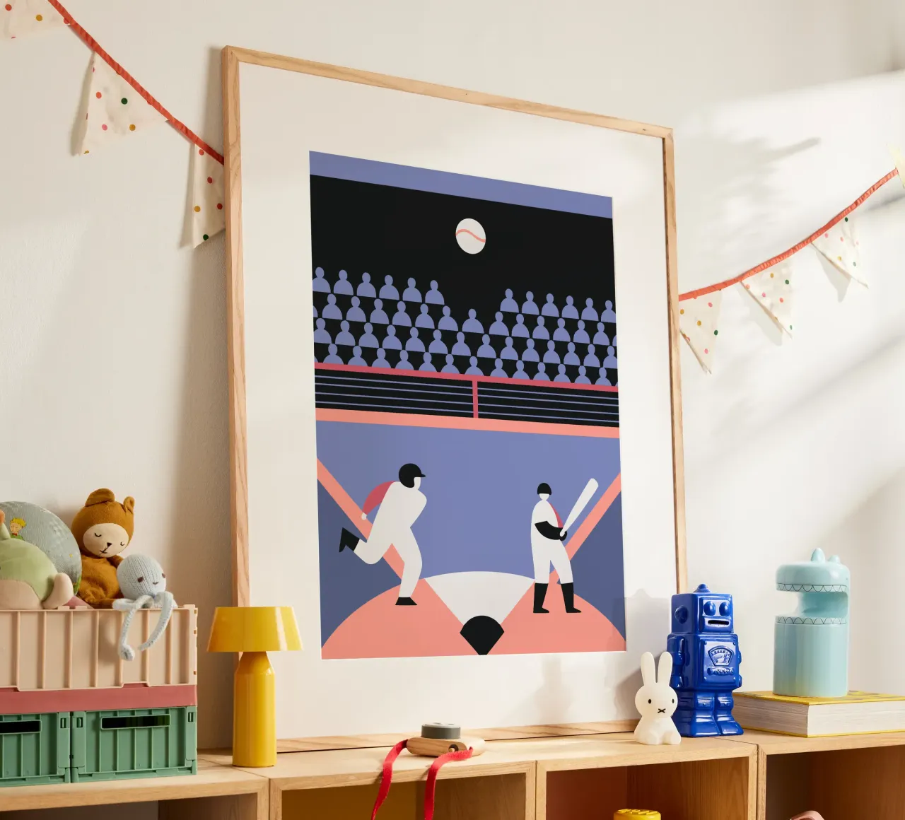 Playing Baseball poster by LOOK DIFFERENT