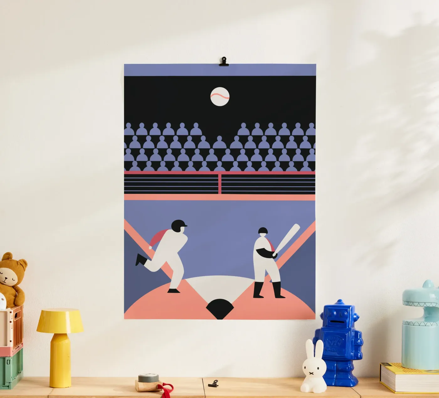 Baseball spielen Poster von LOOK DIFFERENT