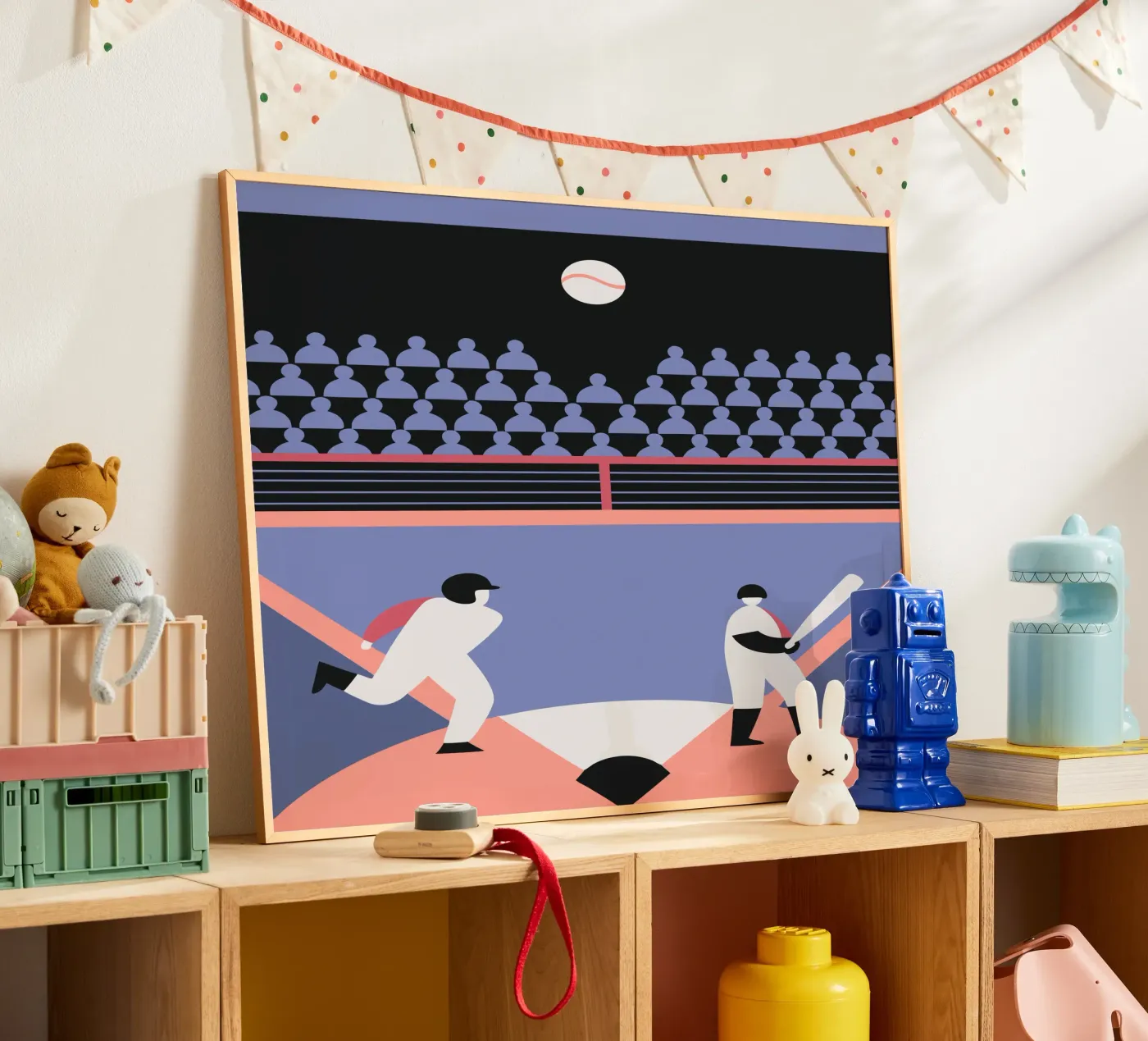 Baseball spielen Poster von LOOK DIFFERENT