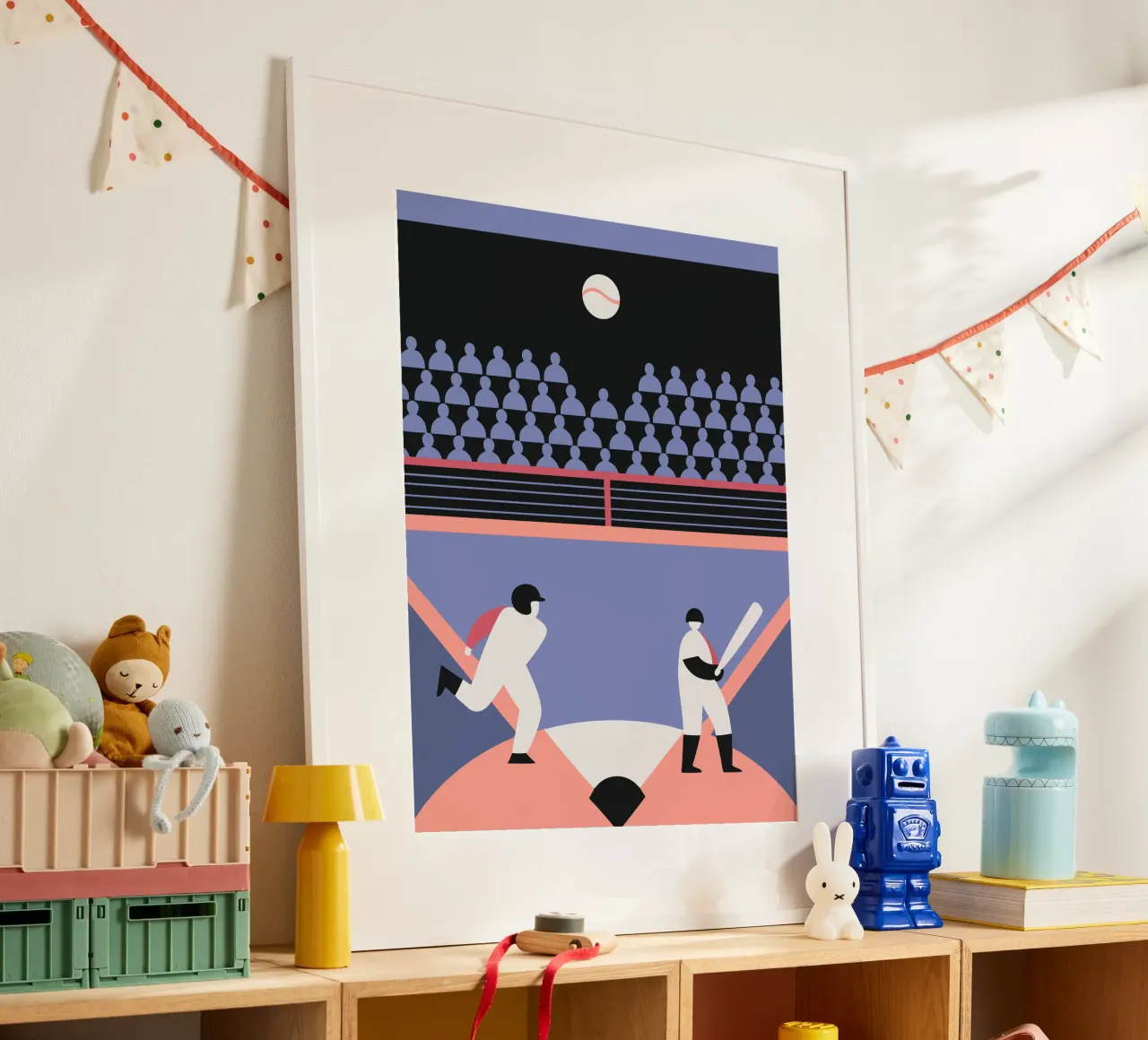 Playing Baseball poster by LOOK DIFFERENT