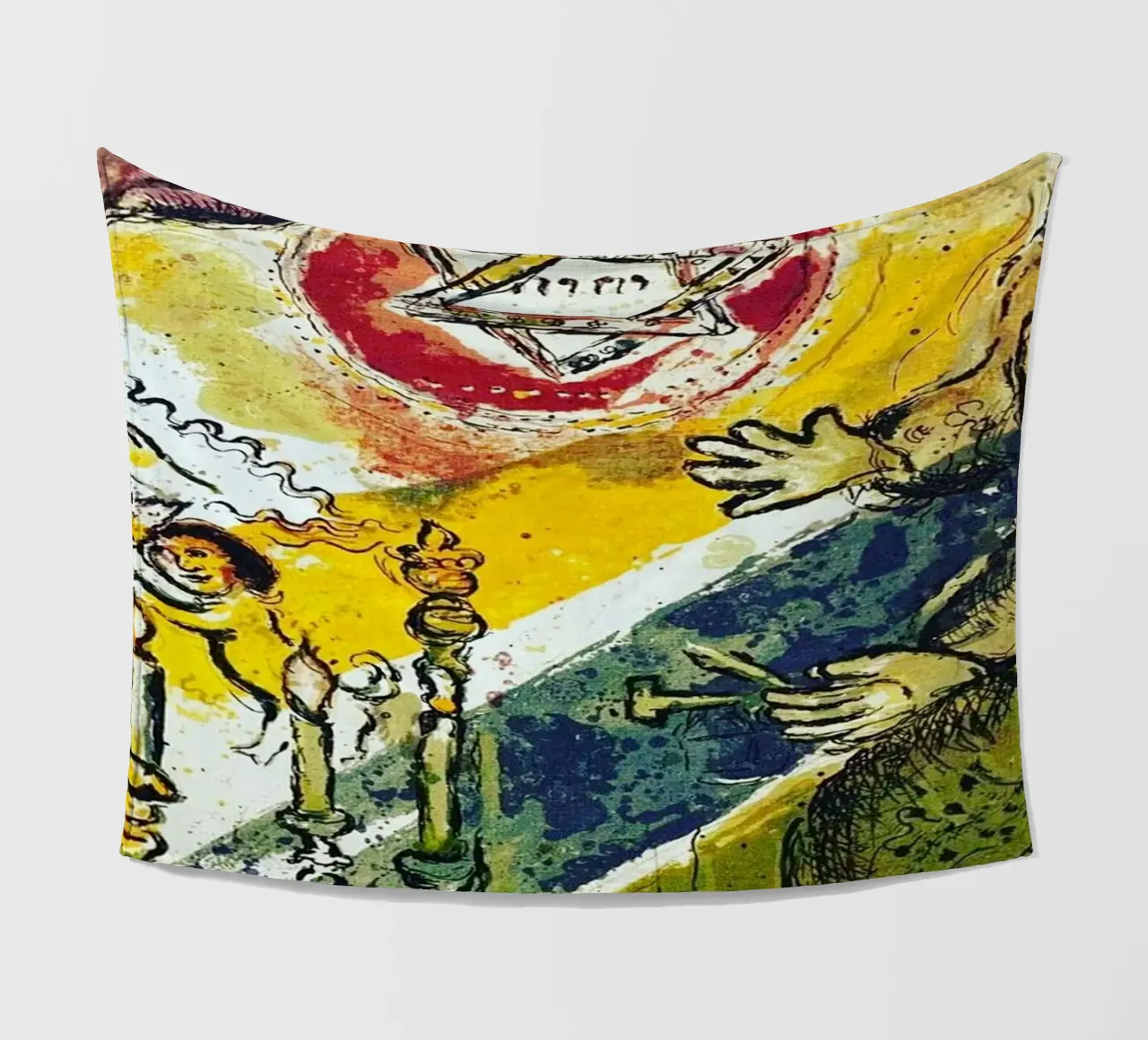 MARC CHAGALL Esodo - Stella di Davide coperta in pile da DuncanBennett shop