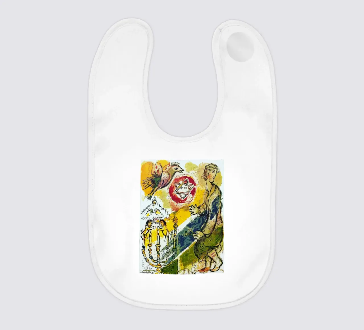 MARC CHAGALL Esodo - Stella di Davide bavaglino da DuncanBennett shop