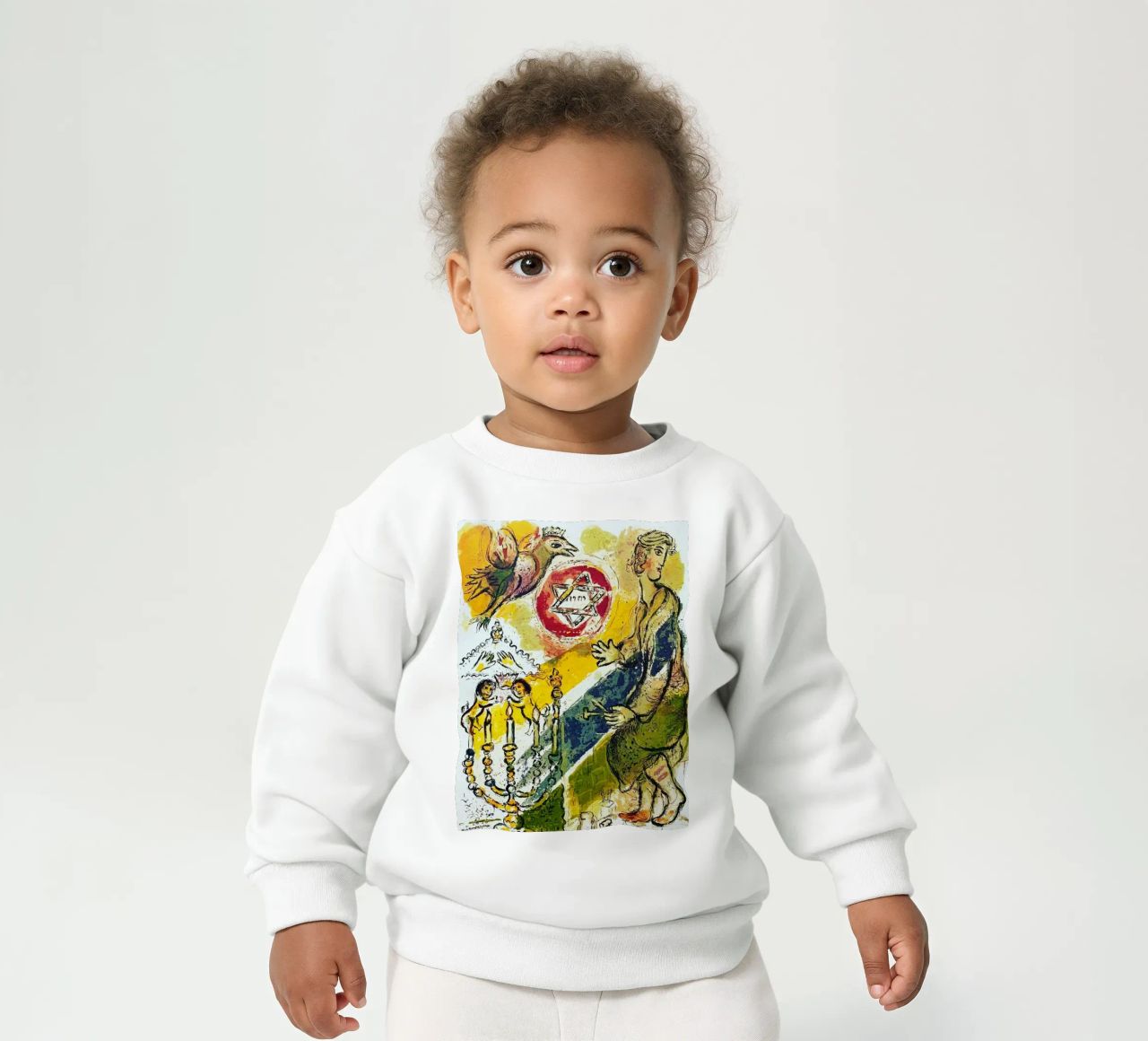 MARC CHAGALL Esodo - Stella di Davide felpa neonato da DuncanBennett shop