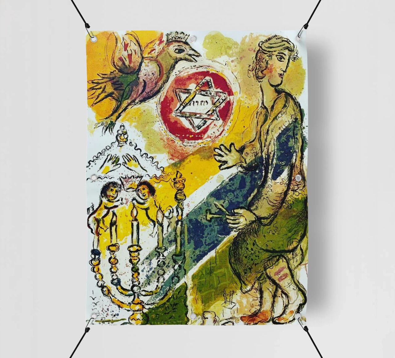 MARC CHAGALL Esodo - Stella di Davide telo in pvc da DuncanBennett shop