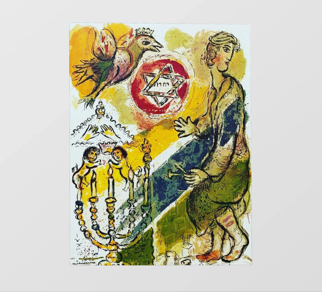 MARC CHAGALL Esodo - Stella di Davide telo in pvc da DuncanBennett shop