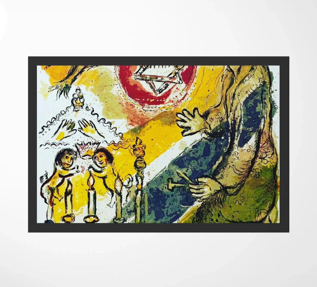 MARC CHAGALL Esodo - Stella di Davide zerbino da DuncanBennett shop