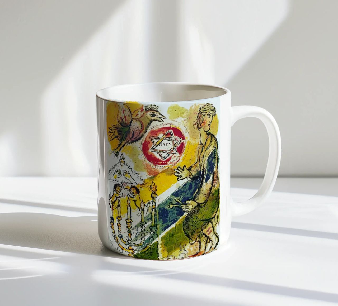 MARC CHAGALL Esodo - Stella di Davide tazza in ceramica da DuncanBennett shop