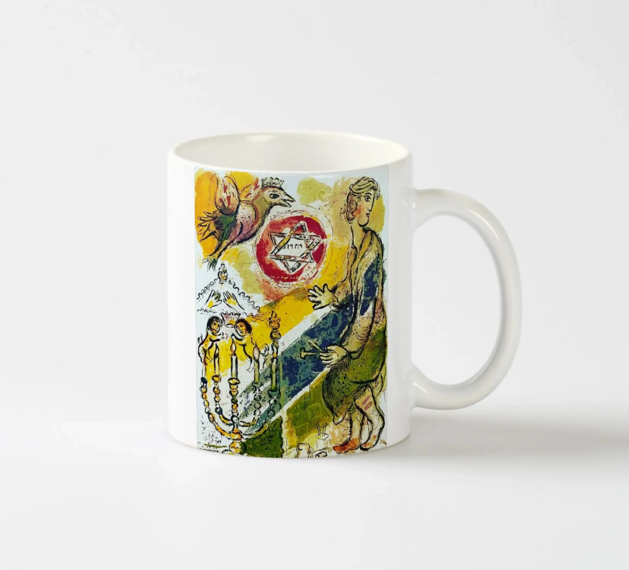 MARC CHAGALL Esodo - Stella di Davide tazza in ceramica da DuncanBennett shop