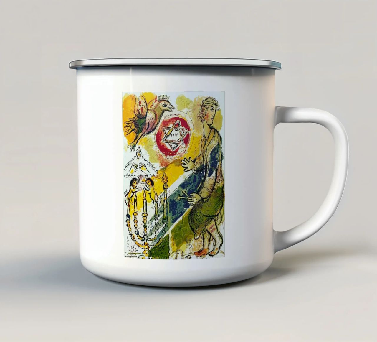 MARC CHAGALL Esodo - Stella di Davide tazza in smalto da DuncanBennett shop