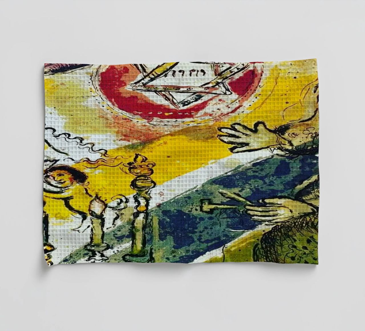 MARC CHAGALL Exodus - Étoile de David torchon de DuncanBennett shop