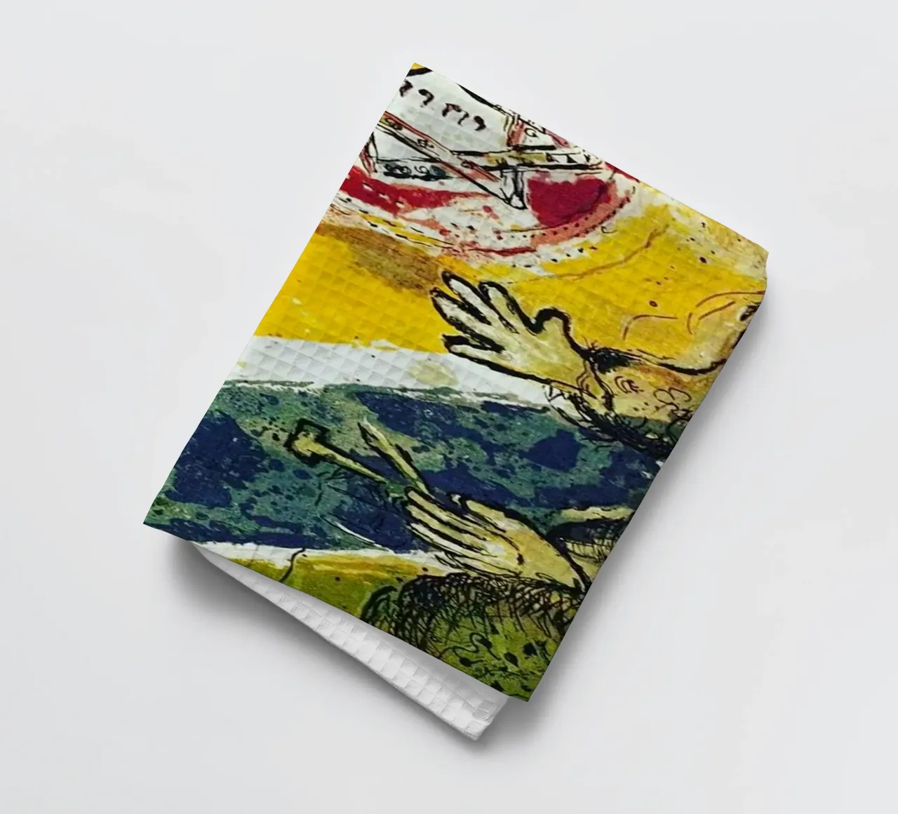 MARC CHAGALL Exodus - Davidstern Geschirrtuch von DuncanBennett shop