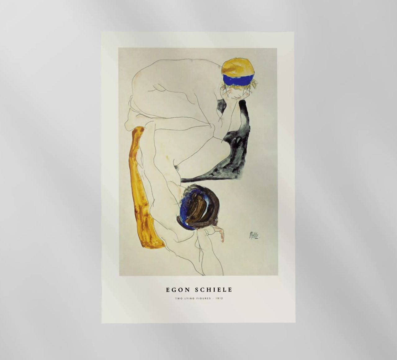 Schiele - Two Lying Figures pellicola backlit da ARTOTHEK