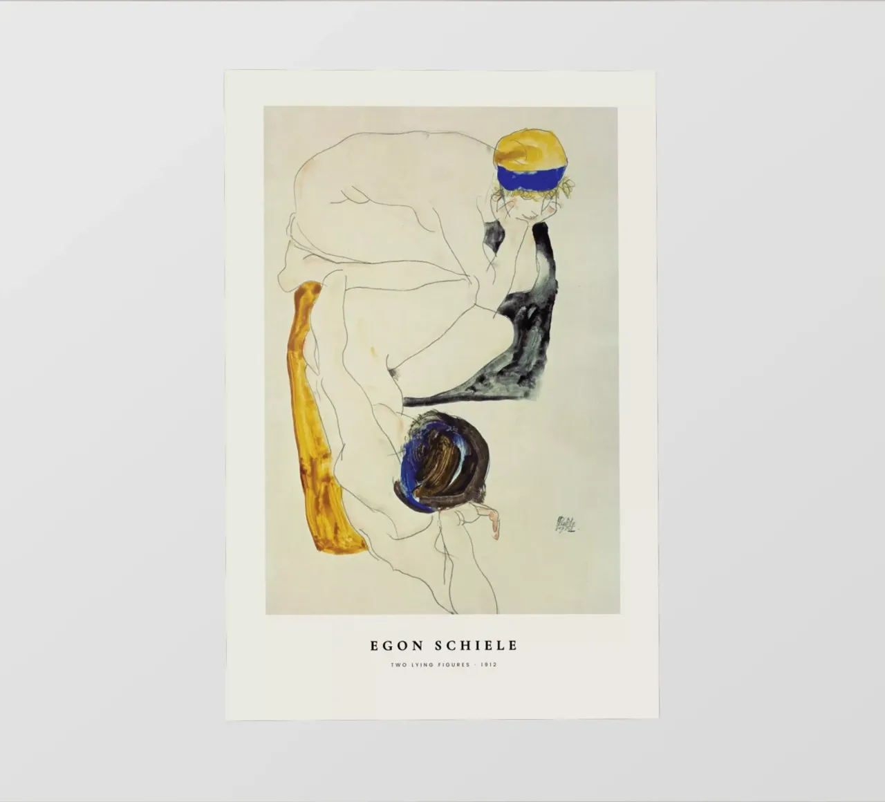 Schiele - Two Lying Figures lonas publicitarias de ARTOTHEK