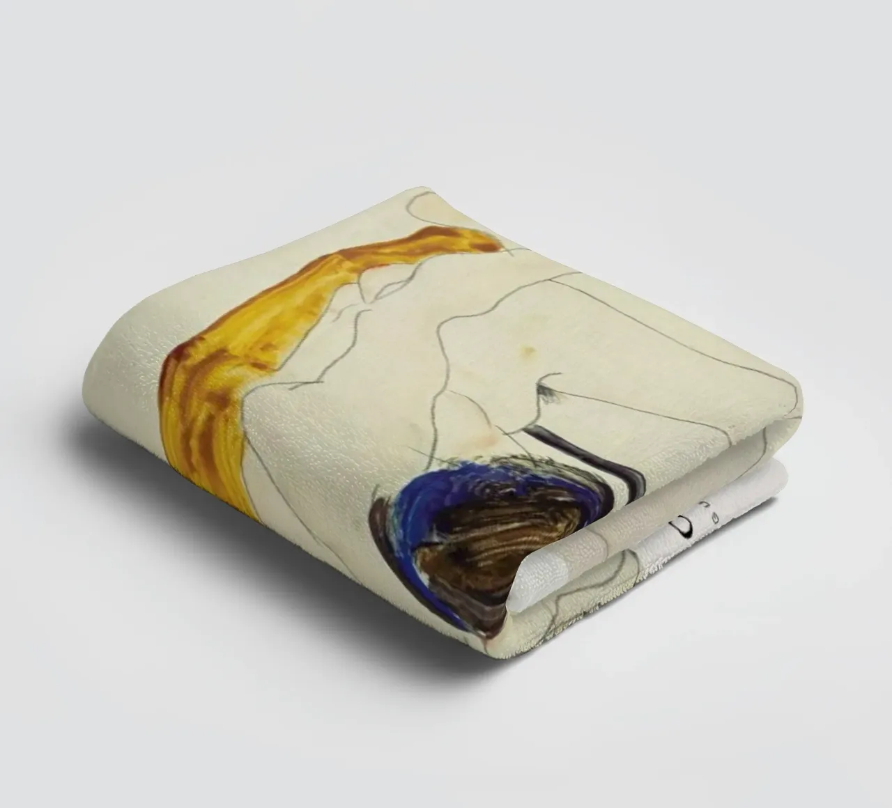 Schiele - Two Lying Figures asciugamano da bagno da ARTOTHEK