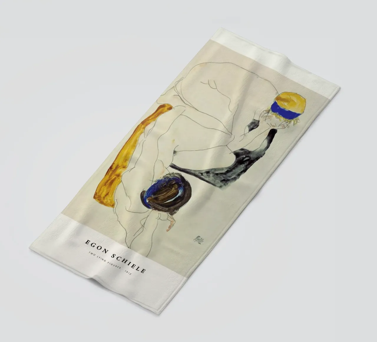 Schiele - Two Lying Figures telo mare da ARTOTHEK