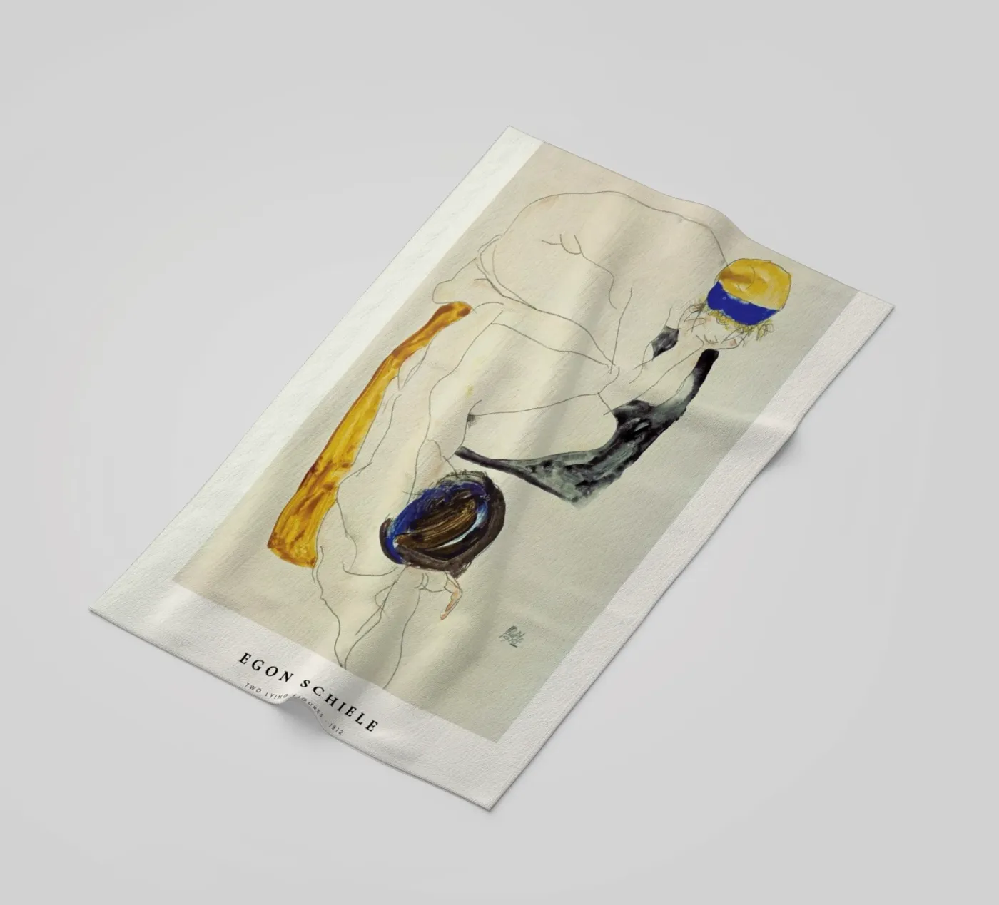 Schiele - Two Lying Figures telo mare da ARTOTHEK