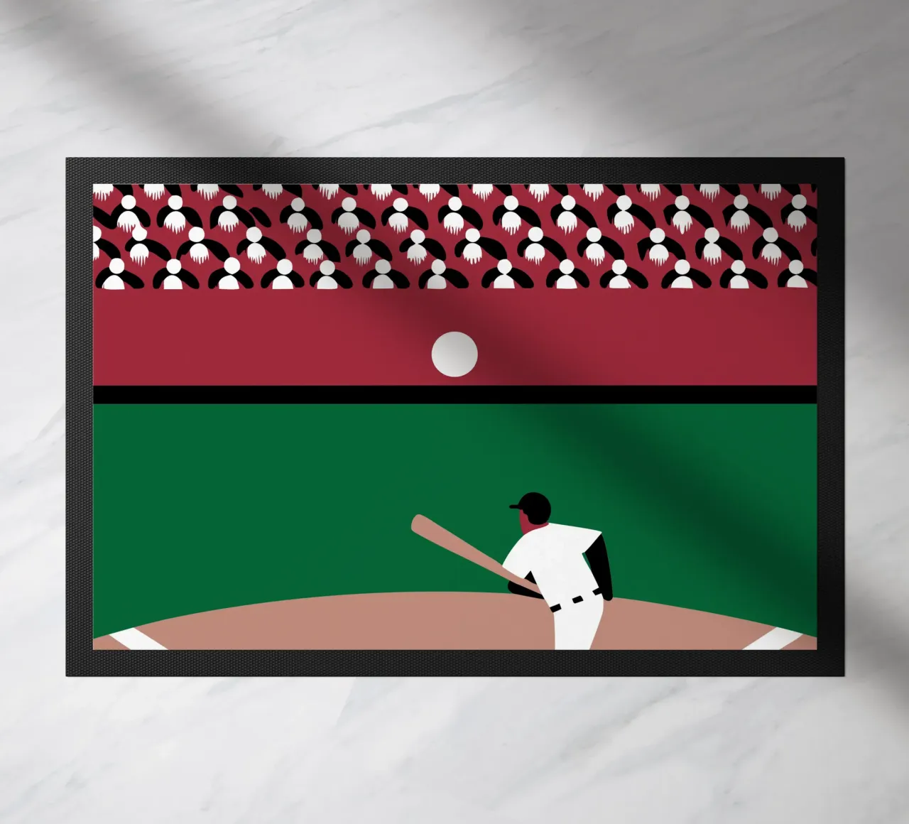 Playing Baseball doormat by LOOK DIFFERENT