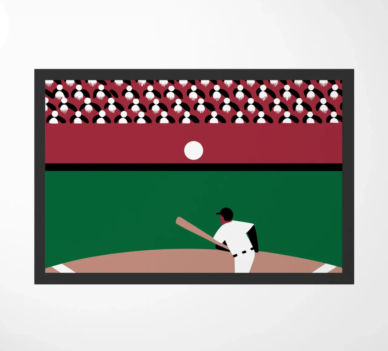 Playing Baseball doormat by LOOK DIFFERENT