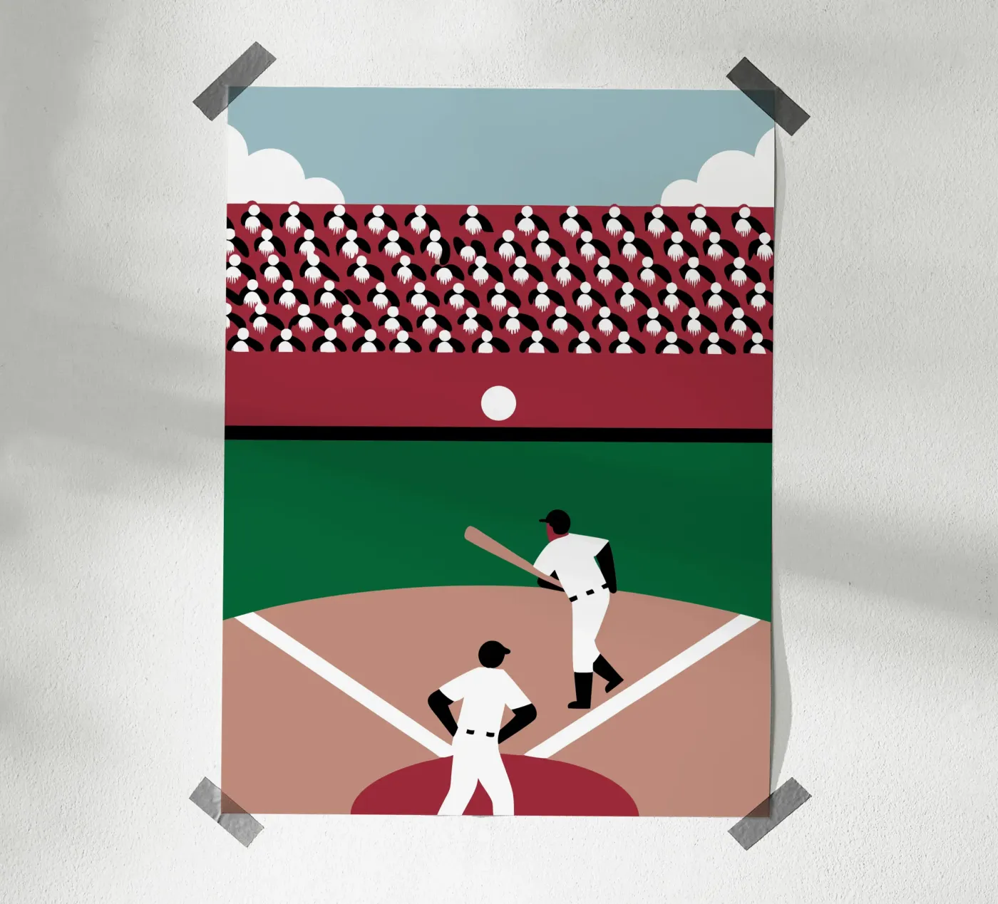 Playing Baseball poster by LOOK DIFFERENT