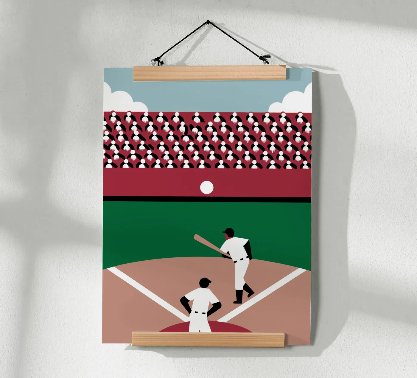 Playing Baseball poster by LOOK DIFFERENT