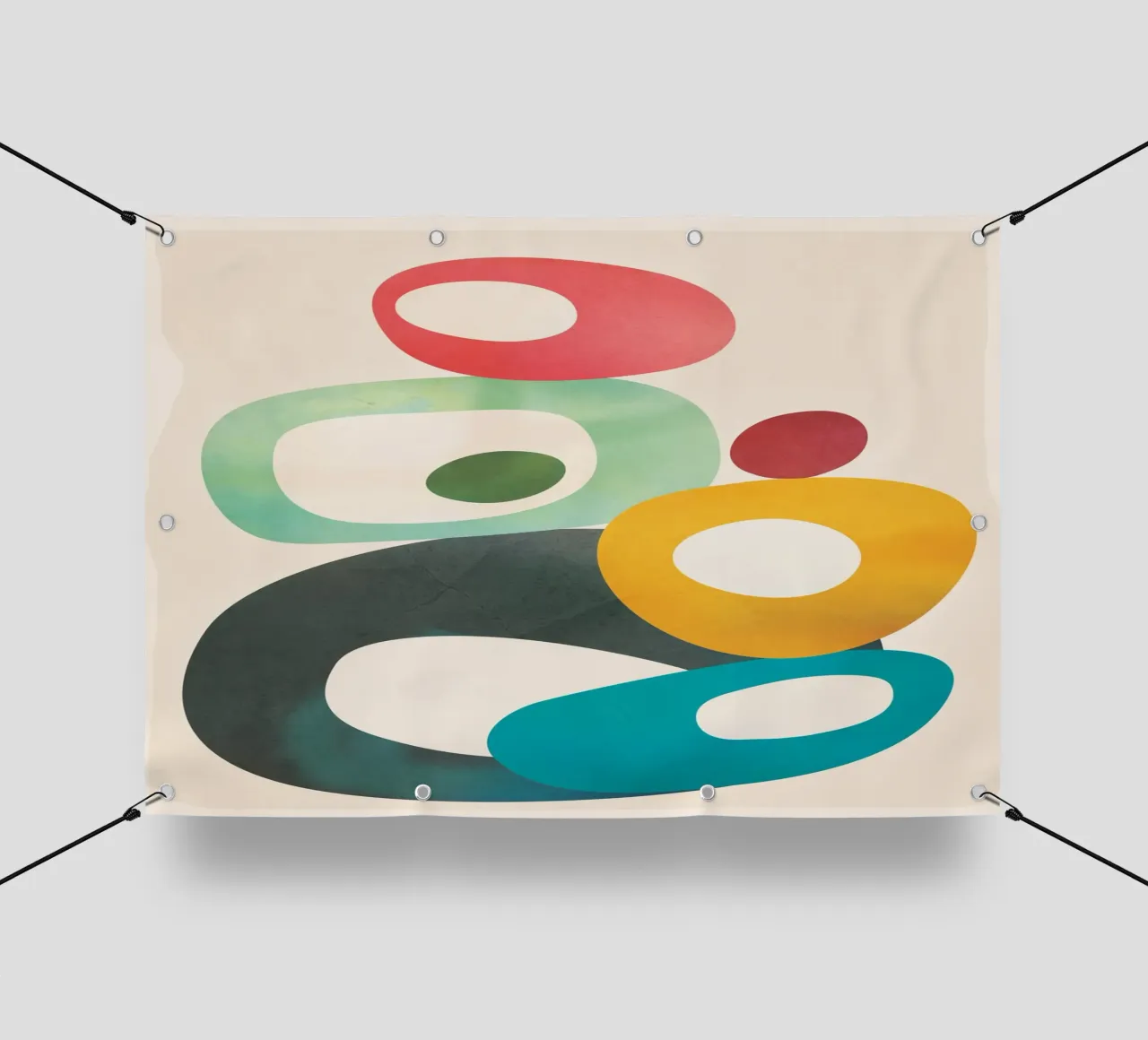 Mid-Century Modern Abstract Art 05 telo in pvc da cityart