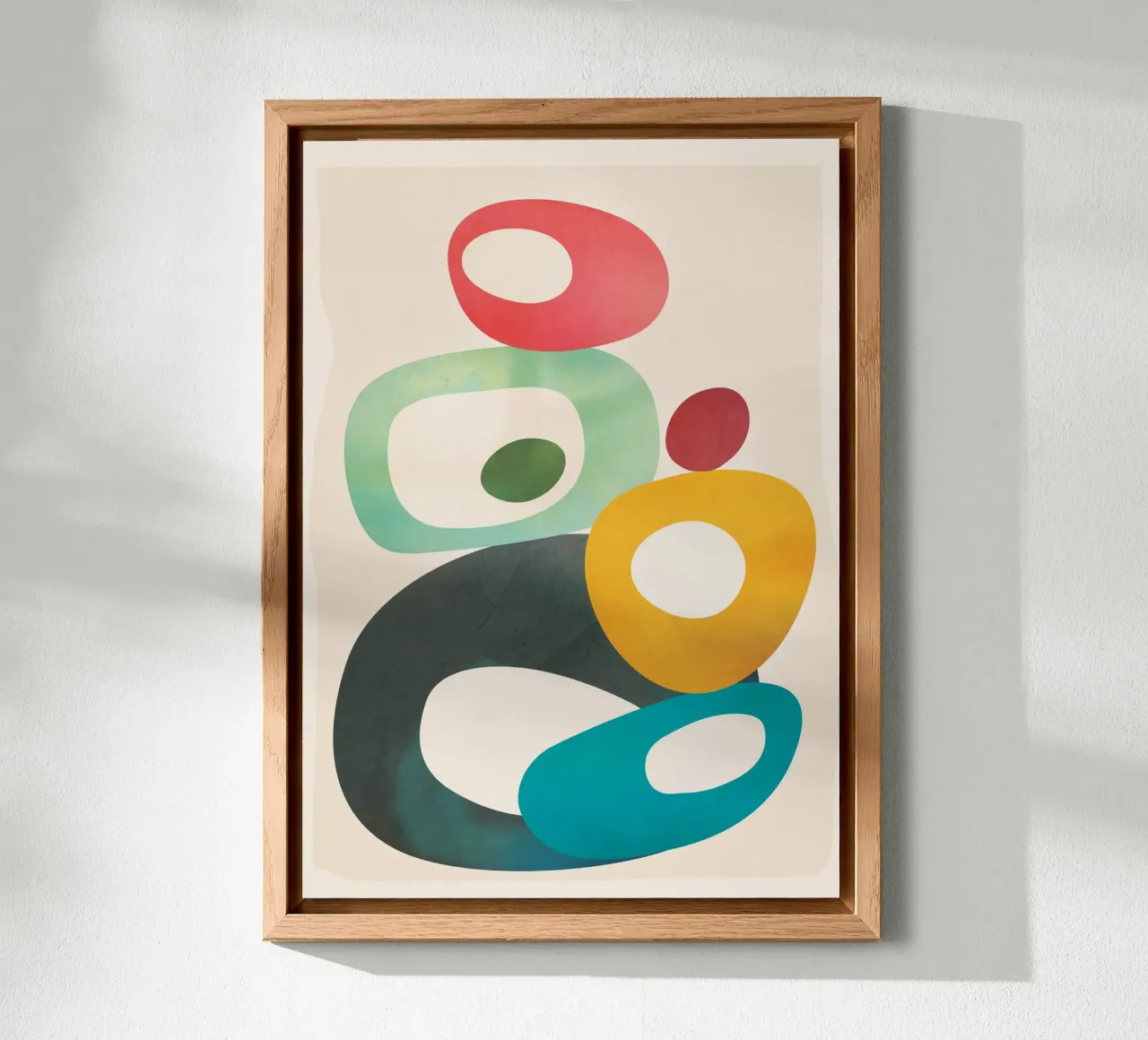 Mid-Century Modern Abstract Art 05 alluminio dibond da cityart