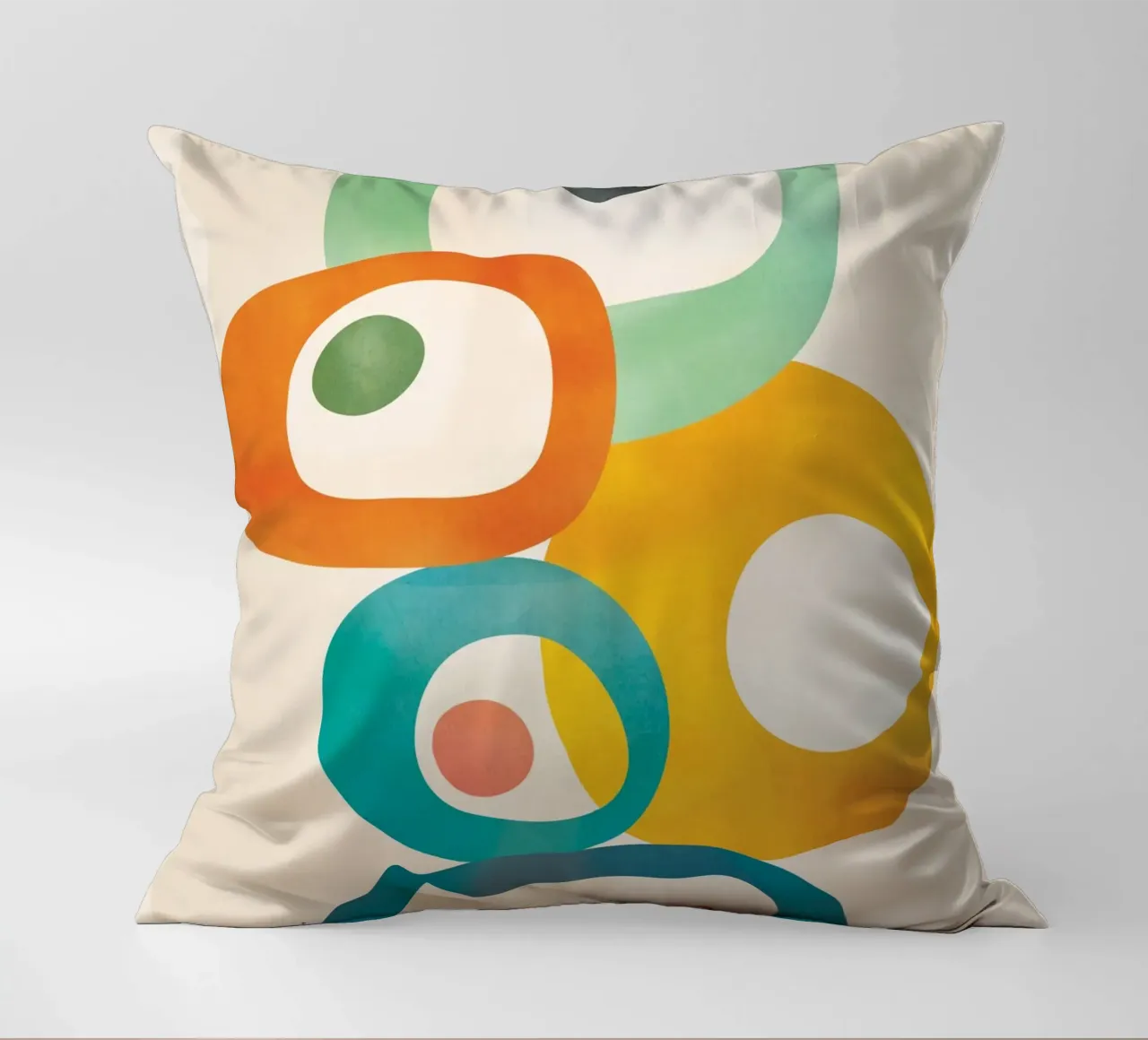 Mid-Century Modern Abstract Art 06 cuscino da cityart