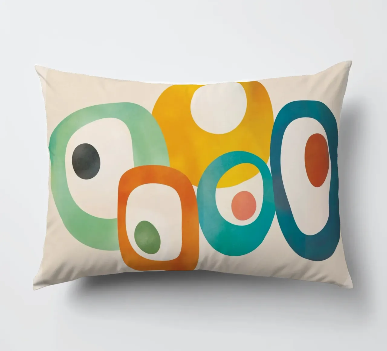 Mid-Century Modern Abstract Art 06 cuscino da cityart