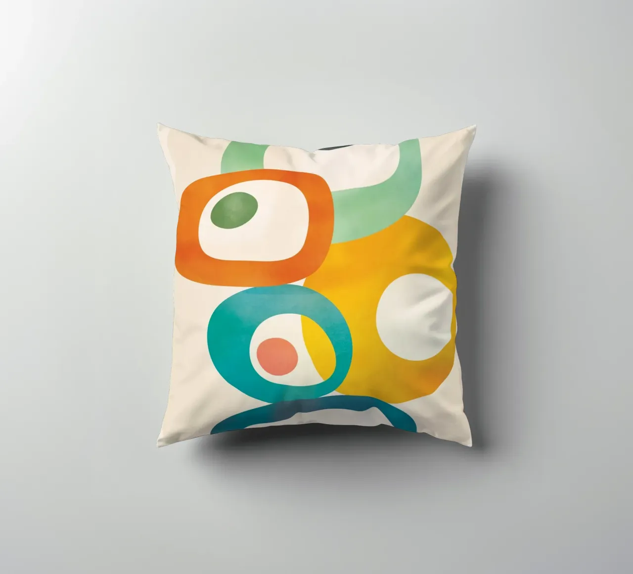 Mid-Century Modern Abstract Art 06 cuscino da cityart