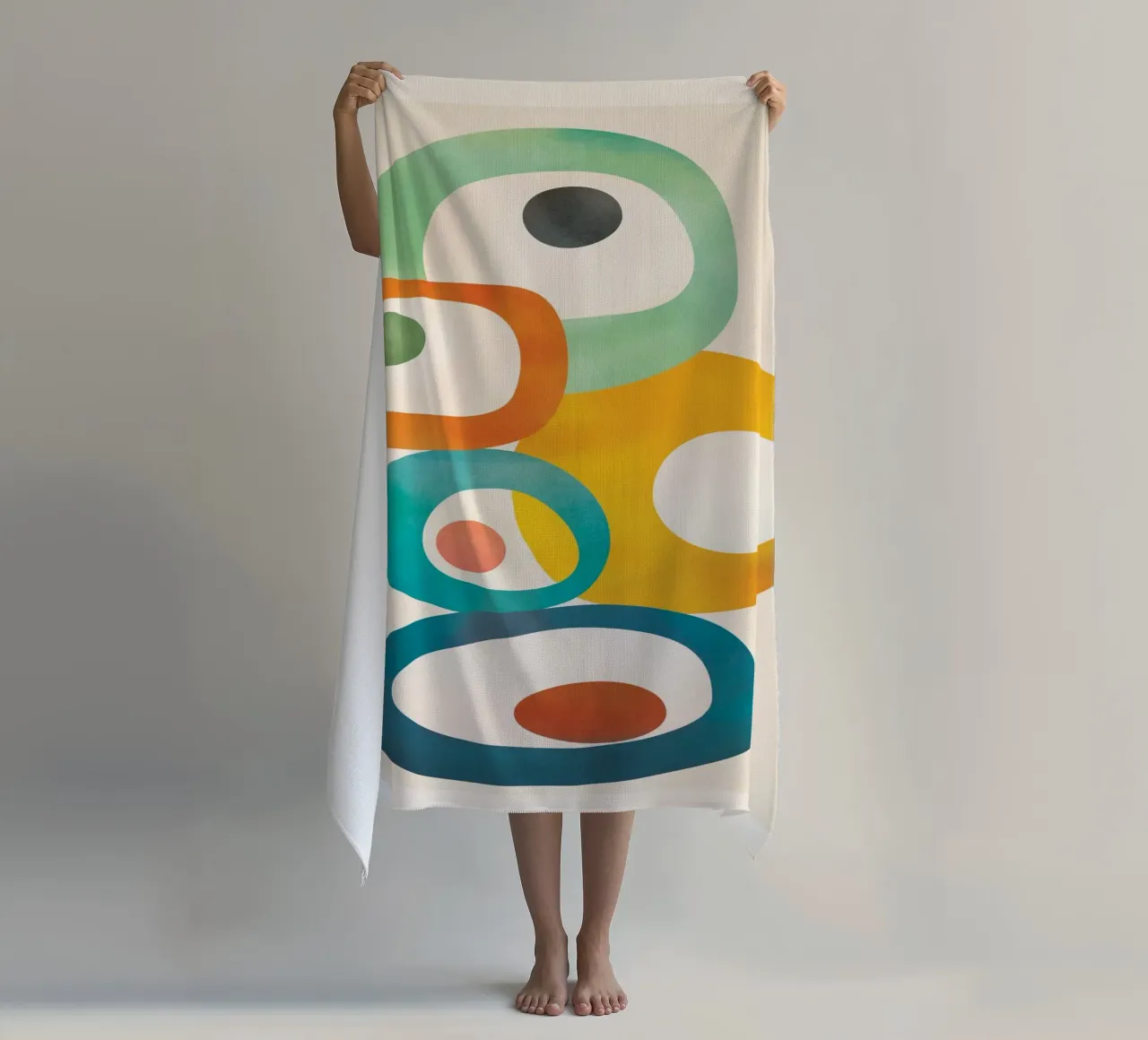 Mid-Century Modern Abstract Art 06 telo mare da cityart