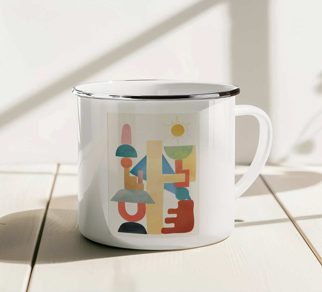Modern Abstract Art 81 tazza in smalto da cityart