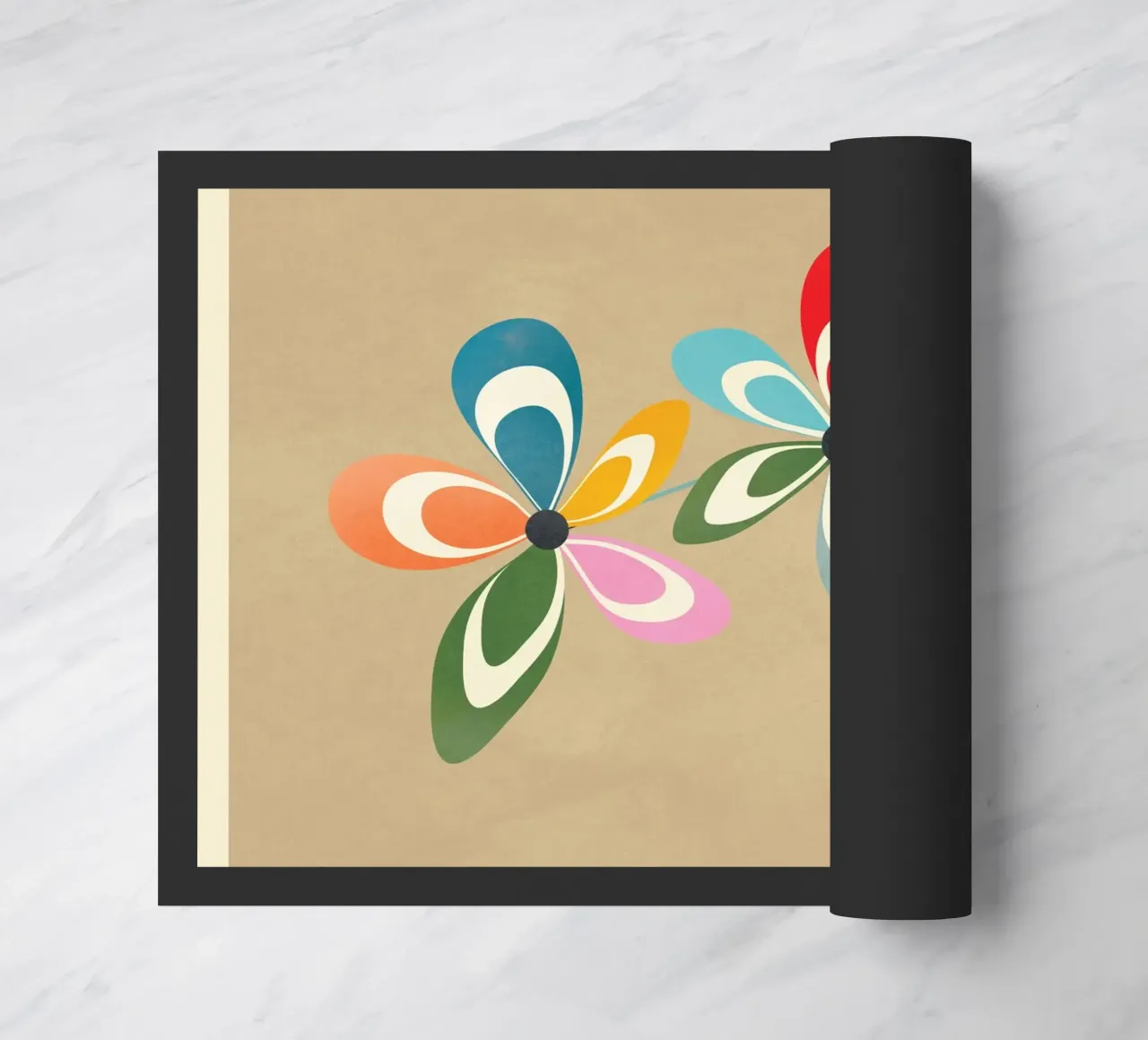 Mid-Century Abstract Flowers 02 zerbino da cityart