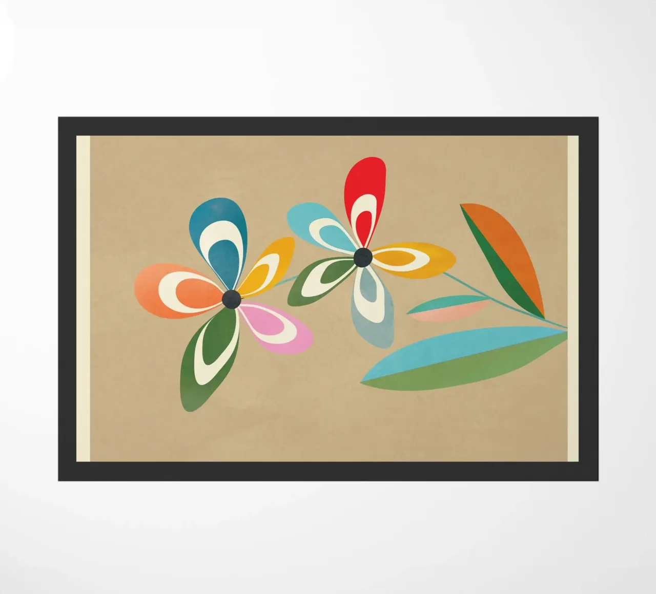 Mid-Century Abstract Flowers 02 zerbino da cityart