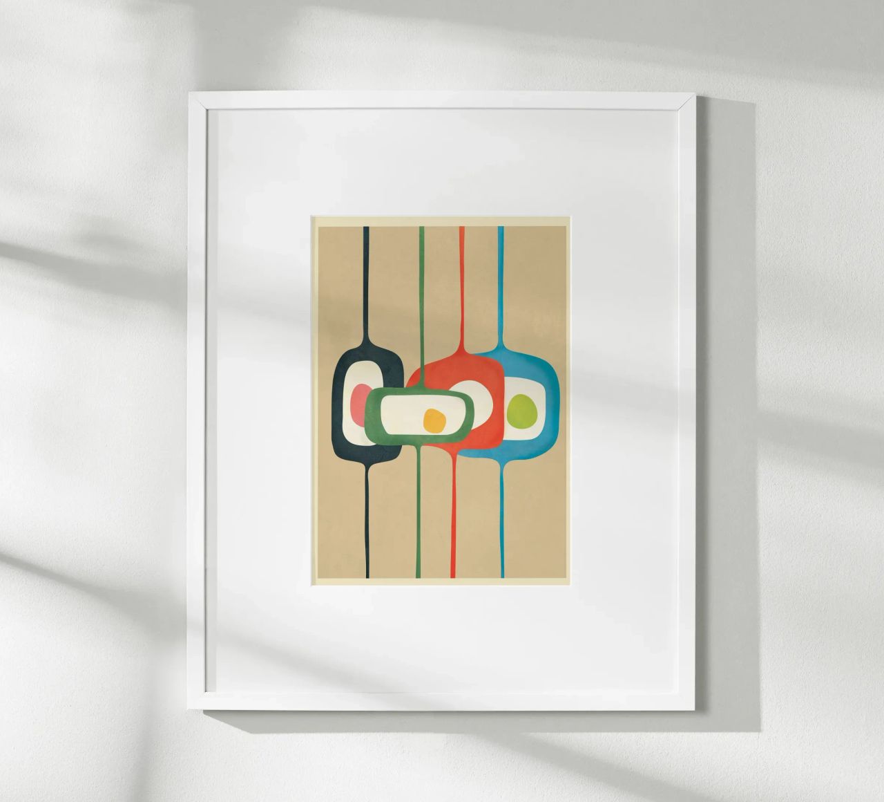 Mid-Century Abstract Balance 04 poster de cityart