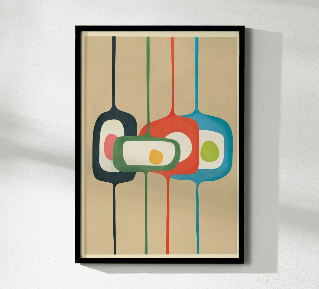 Mid-Century Abstract Balance 04 poster de cityart